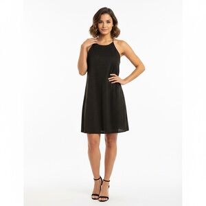 Love Ady NWOT Stretchy Halter Body Con Dress Elegant Black Sleeveless